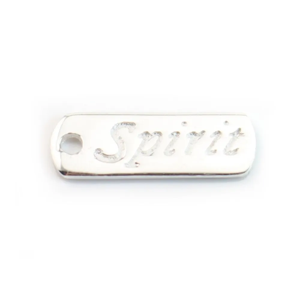 Breloque Spirit Argent 925 17x6mm x  2pcs 