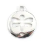 Breloque Libellule découpée Argent 925 15 mm x 1pc