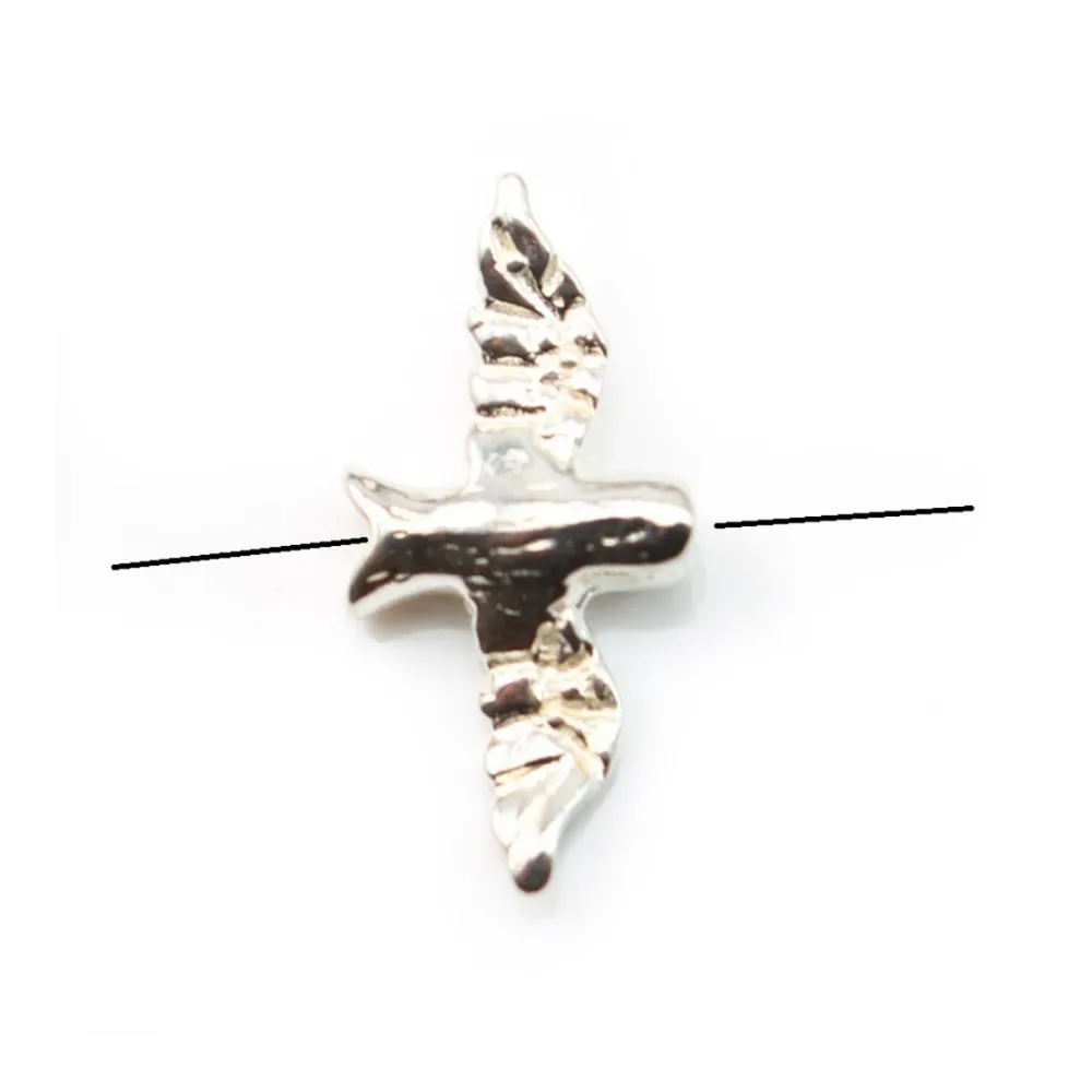 Argent925 pendant hirondelle  7x14mm  x 2pcs