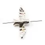 Argent925 pendant hirondelle  7x14mm  x 2pcs