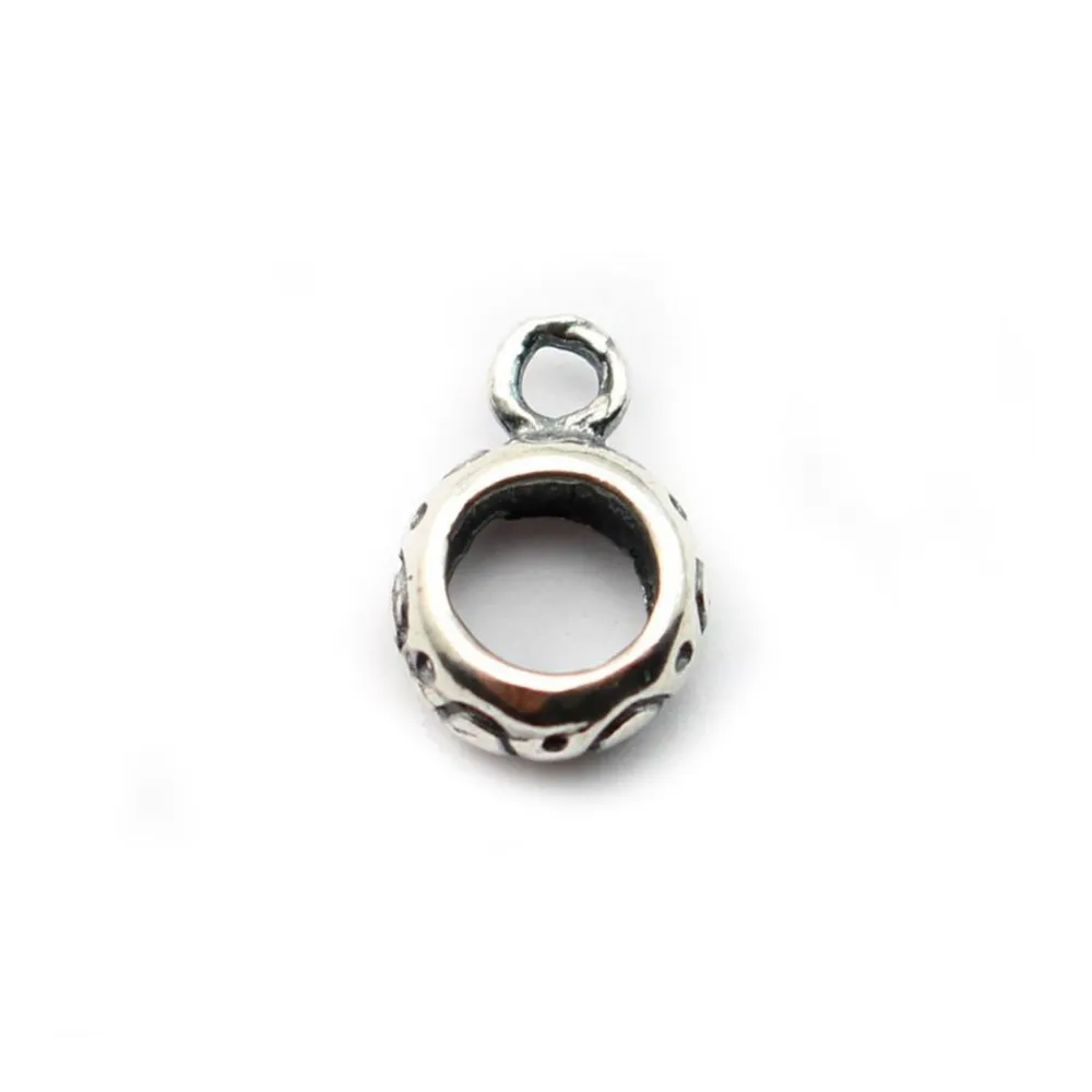 925 Sterling Silver  Ball rondelle7mm X2 pcs