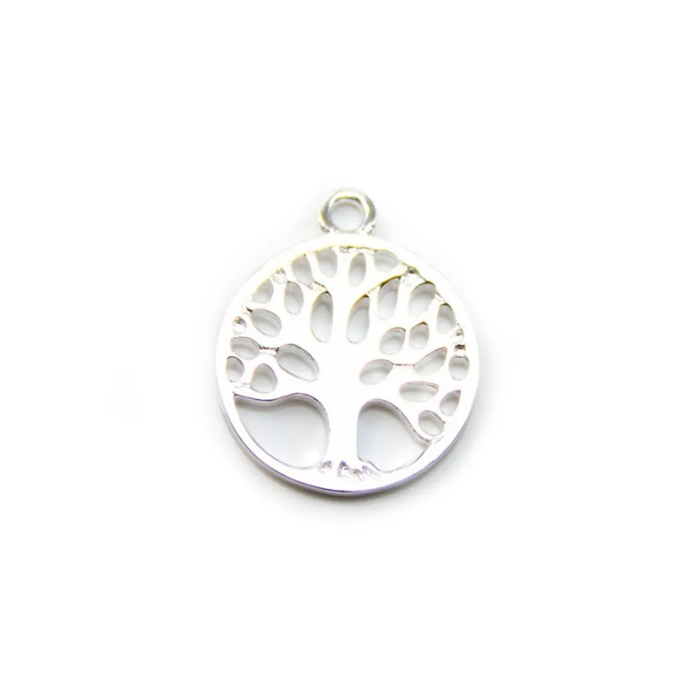 Arbre en argent  925 ,13.7x16.7mm x 1pc