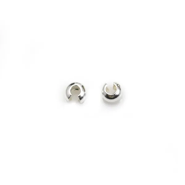 Caches noeuds boule Argent 925  3 mm x 20 pcs