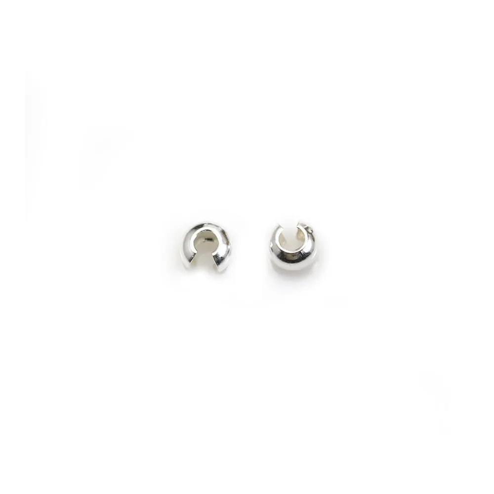 Caches noeuds boule Argent 925  3 mm x 20 st