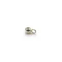 Stopper for chain, in 925 silver, in round shape, with ring, 5.5 * 2.5mm x 10pcs