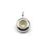 Stopper pour chaine, en argent 925, de forme ronde, mesurant 8mm x 1pc