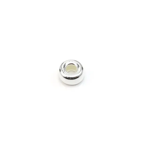 Perles rondelles en argent 925 5mm x 10pcs