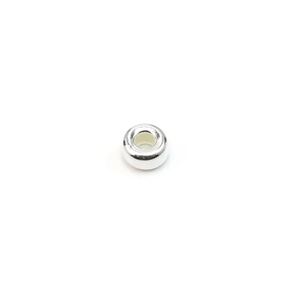 Perles rondelles en argent 925 5mm x 10pcs