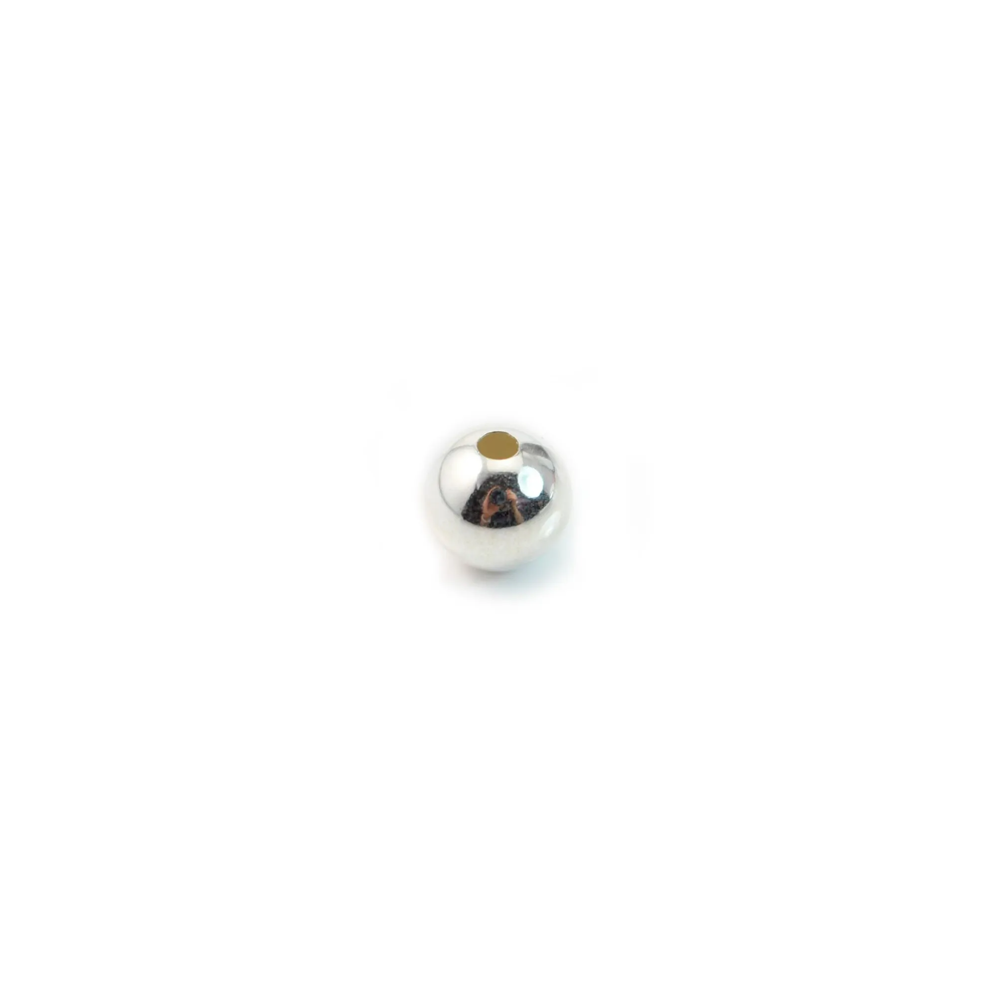 10 Perles Boules Argent 925 – Diamètre 3mm – Idéales Pour La Création De Bijoux