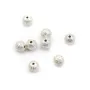 925 sterling Silver Diamond-tipped Ball  6mm x 4pcs