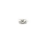 Argent 925 Anneaux Rond Plat diamenté 5.5mm  x 4 pcs