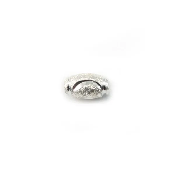 olive laser cut 4x7 mm en Argent 925 x 4