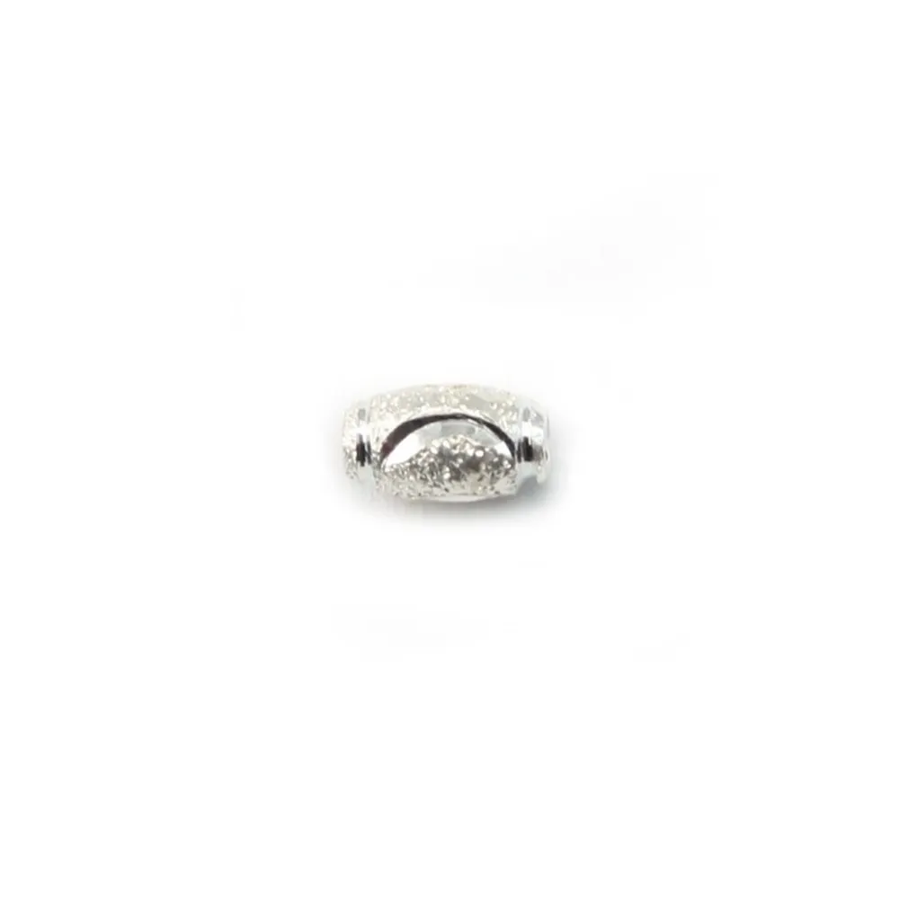 olive laser cut 4x7 mm en Argent 925 x 4