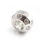 Argent 925 rondelle avec zircon 12x8mm x 4 pcs