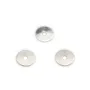 Disque 1 trou en argent 925  6 mm x 5pcs