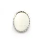 Serti en argent 925, pour cabochon de forme ovale, 10 * 14mm x 1pc