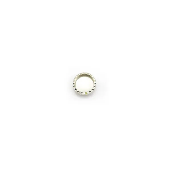 Serti en argent 925, pour cabochon rond de 4 mm x 10pcs