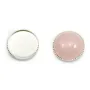 Set in 925 silver, for 14mm round cabochon x 1pc
