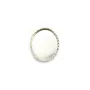 Serti en argent 925, pour cabochon de forme ovale, 8 * 10mm x 2pcs