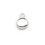 Pendentif en argent 925, avec serti pour cabochon rond de 8mm x 1pc