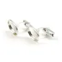 Cuff link with 10x14 mm,Sterling silver 925 x 2pcs