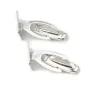 Cuff link squared for cabochon Sterling silver 925 ,12mm x 2pcs