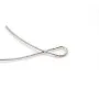 Protections pour fil cablé 1.0mm,argent 925 x 10pcs