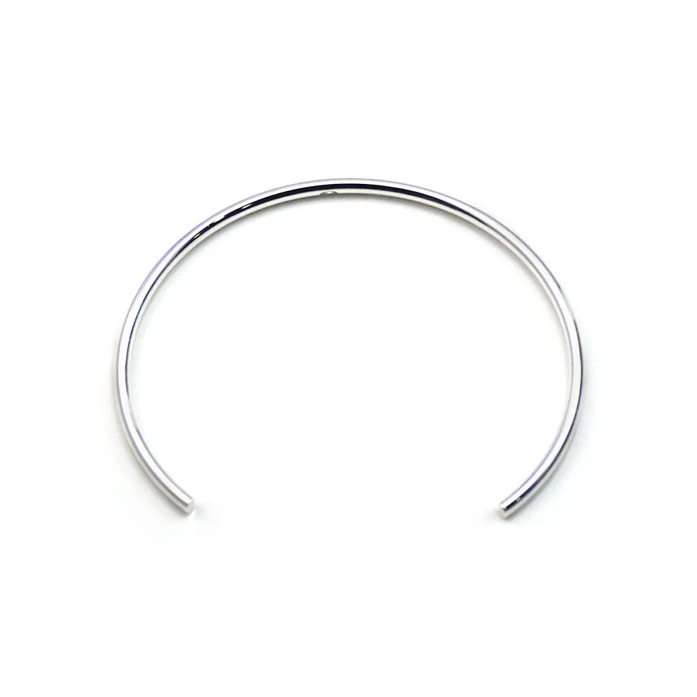 925 sterling silver 56mm flexible bangle x 1pc
