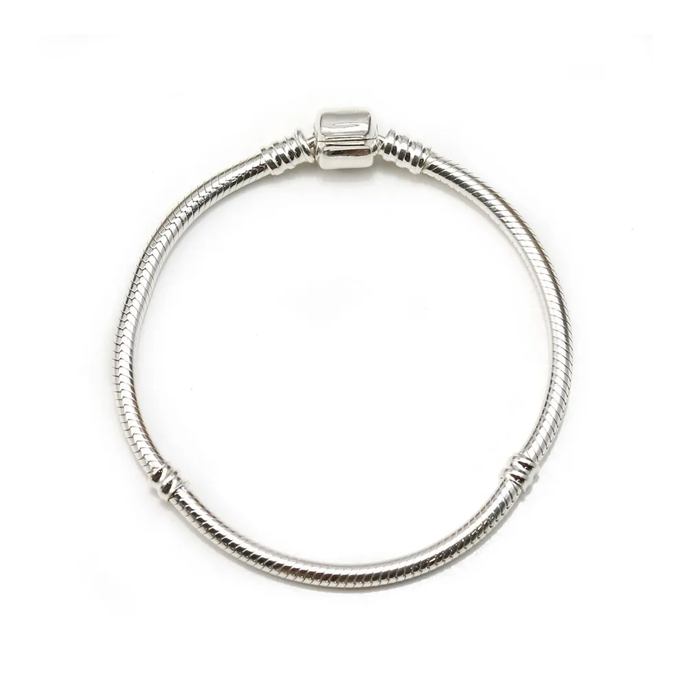 Bracelet en argent 925, maille serpentine, épaisseur de fil 3mm x 1pc