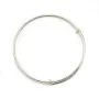 Bracelet réglable en argent 925, mesurant 57mm x 1pc