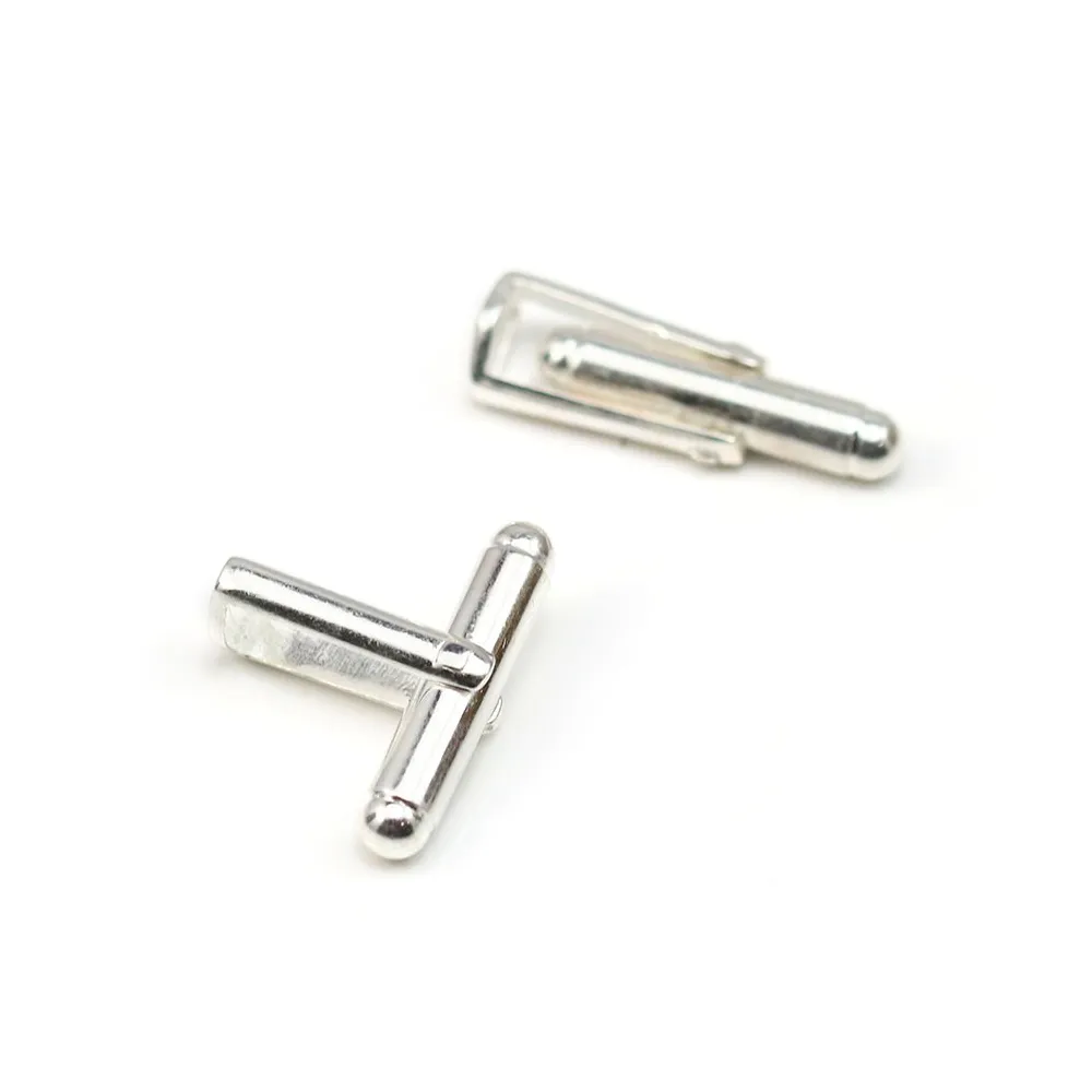 925 Sterling Silver cufflink pendant  24x7.6mm x 1pc 