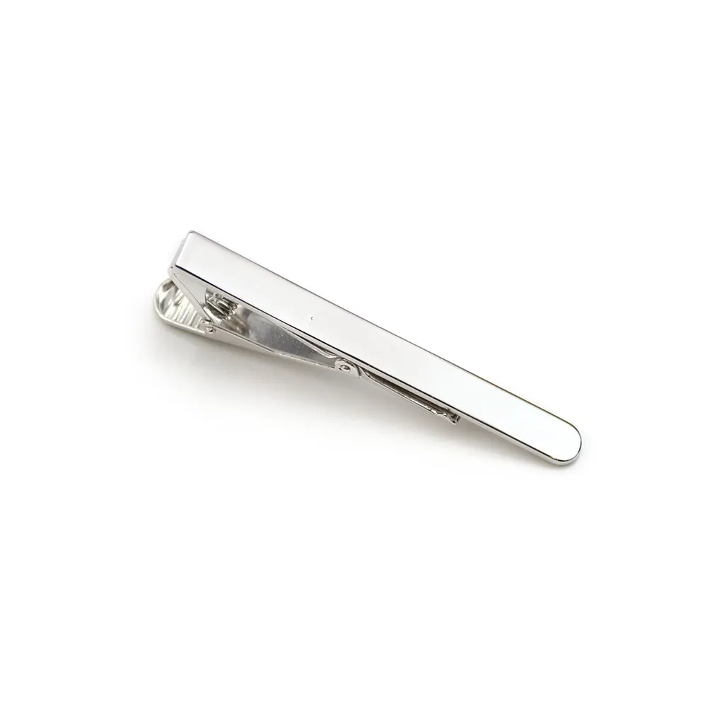 Pince pour cravate, en argent 925, mesurant 49.5mmx4.8mm x 1pc