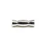 Tube Forme Papillote Argent 925 11x3mm x 2pcs 
