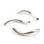 925 Sterling Silver Twisted tubes 1.8x20mm x 2pcs