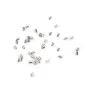 Tubes à écraser en argent 925 rhodié 1x1.5x0.5mm x 30pcs