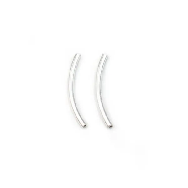 Tube 20x1.6mm en Argent 925 x2