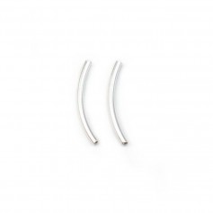 925 Sterling Silver tubes 20x1.6mm x 2pcs