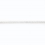 White oval freshwater pearls on thread 2.5x4mm x 40cm