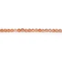 Sun stone, in round faceted shape, 3mm x 20pcs