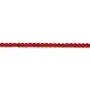 Bambou mer teinte rouge Rond  2mm x 40cm