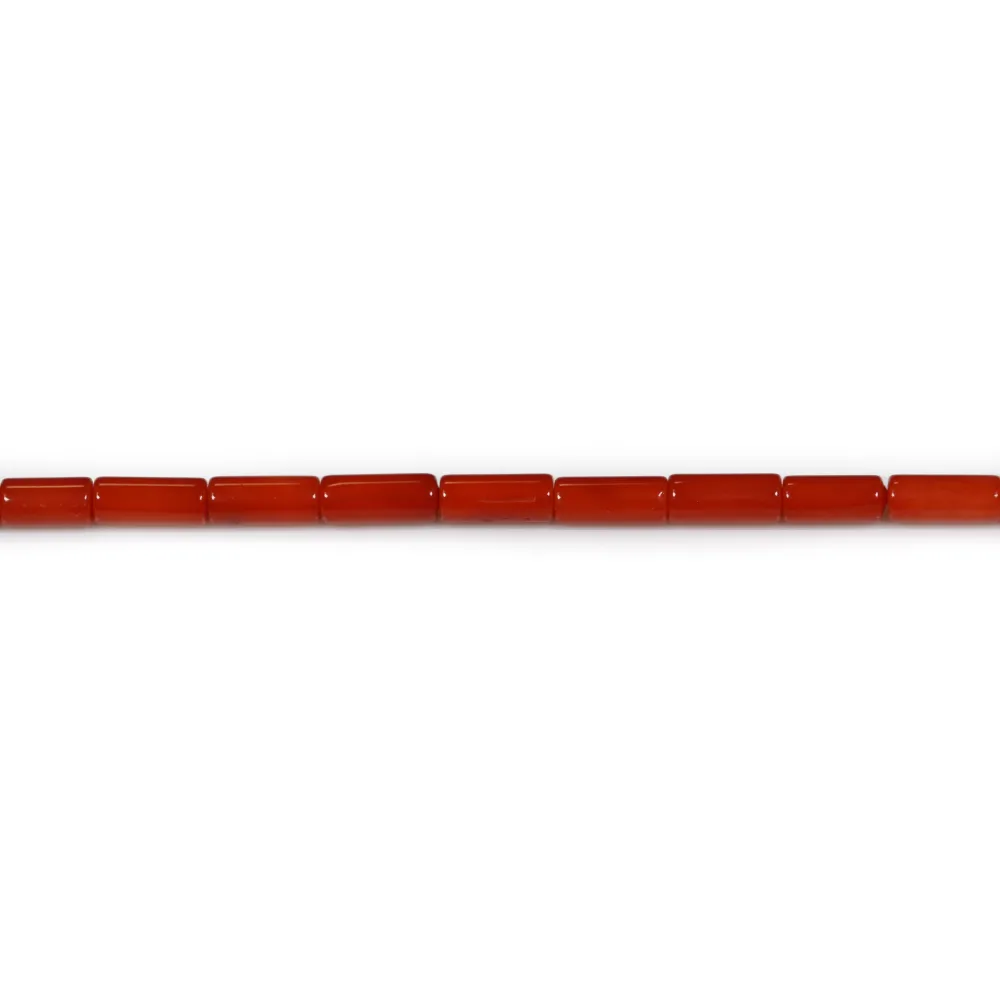 Bambou de mer teinte rouge tube 3x7mm x40 cm