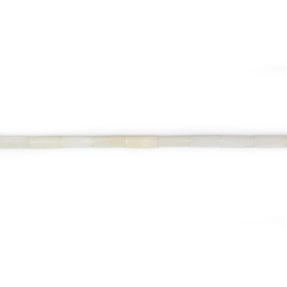 Bambou de mer blanc tube 2x4mm x 40cm