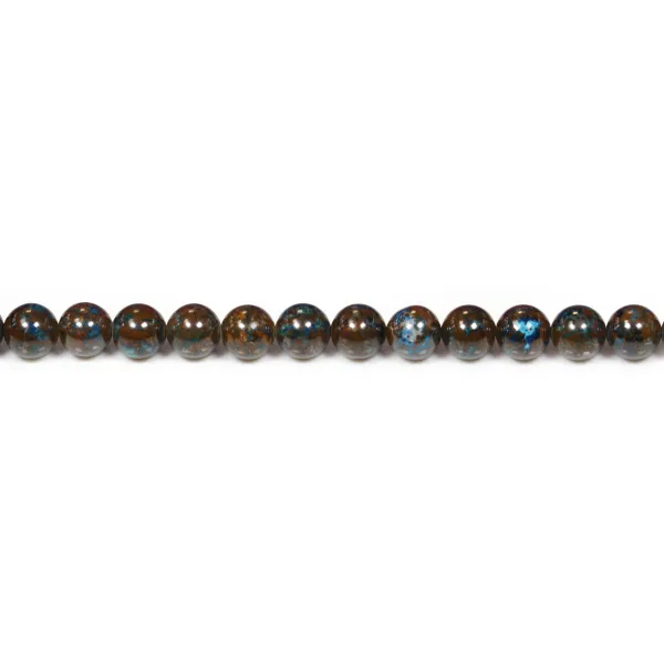 Chrysocolle rond 6mm x 40cm