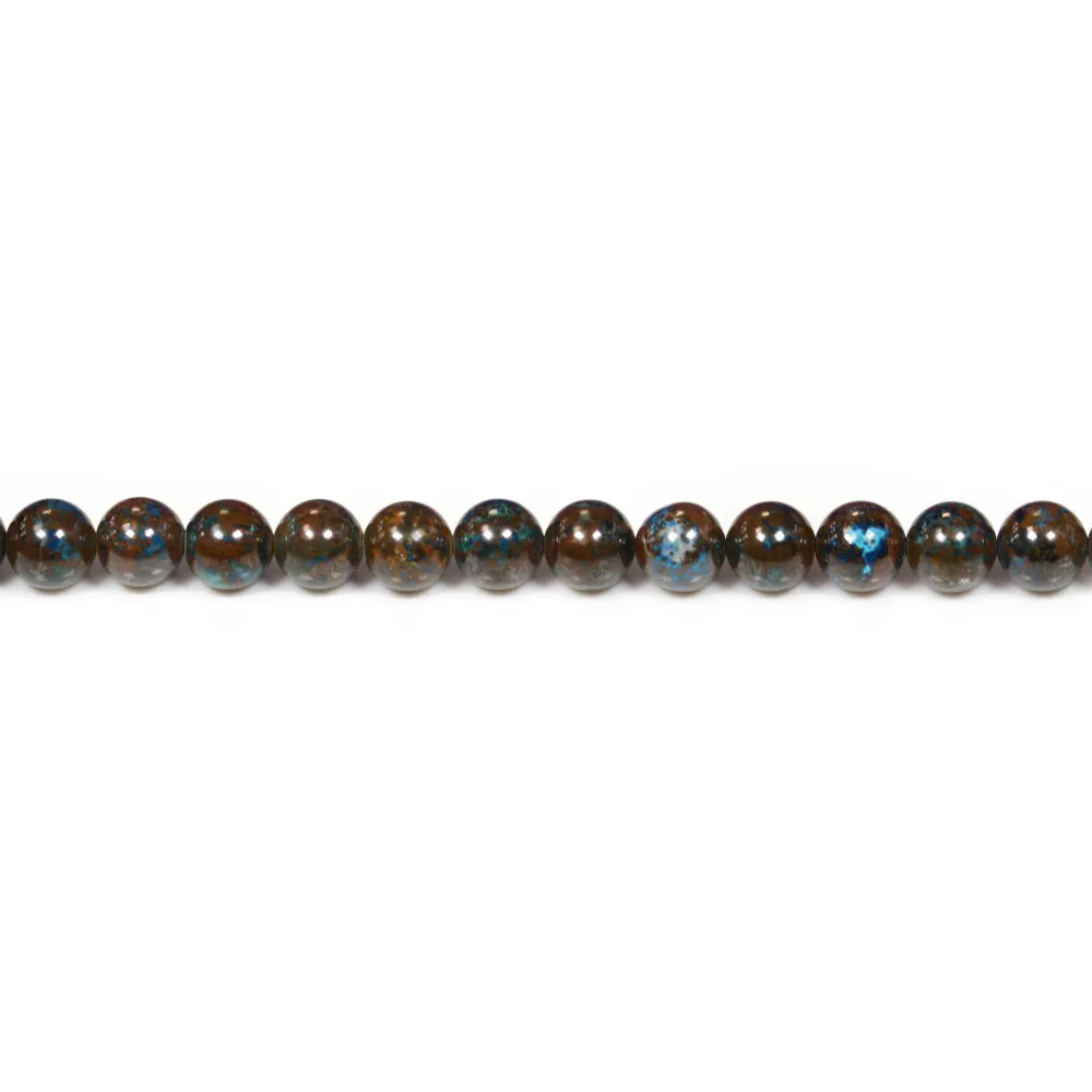 Chrysocolle rond 6mm x 40cm