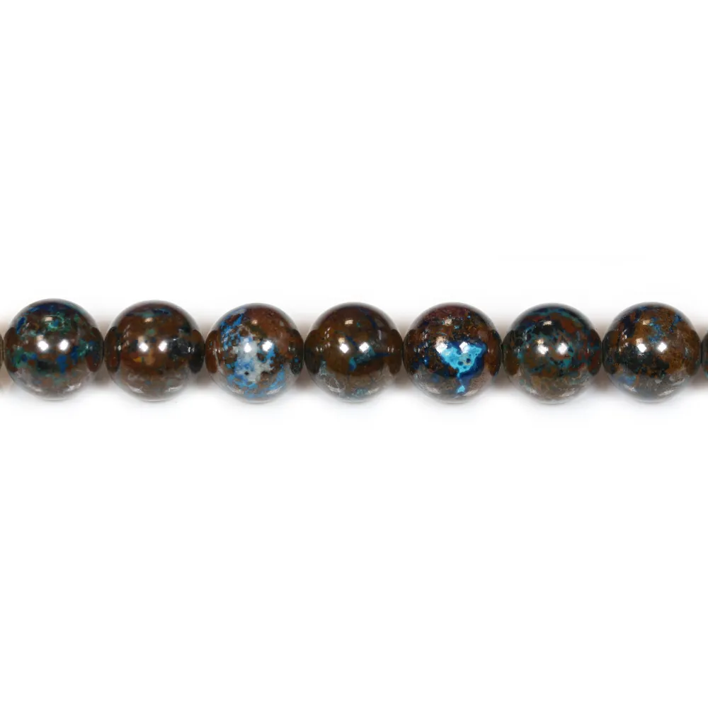 Chrysocolle rond 8mm x 40cm