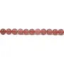Quartz fraise,de forme rond ,6mm x 39cm