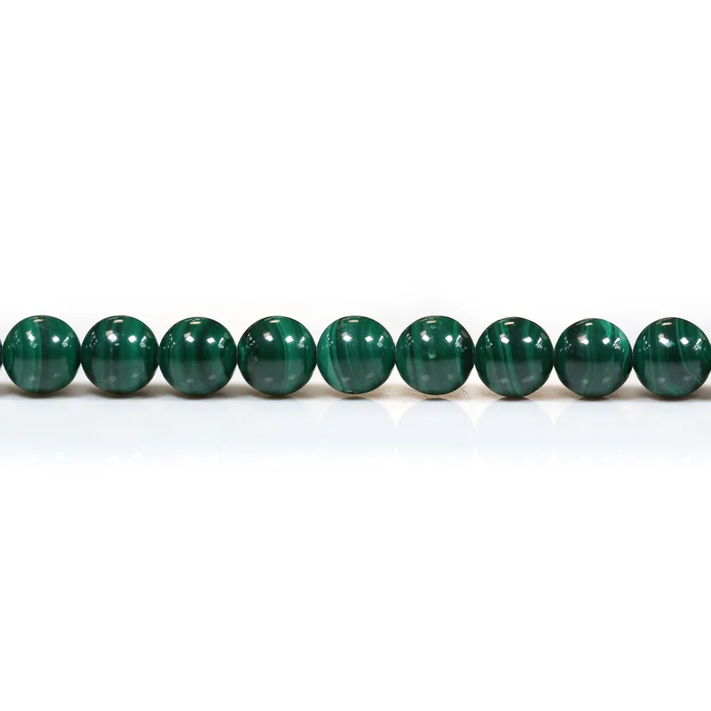 Malachite ronde 8mm x 4pcs