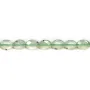 Préhnite goutte facette 6x8mm x 40cm