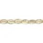 Quartz lemon jaune, de forme ovale facetté, 8 * 12mm x 40cm