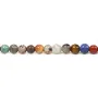 Pierres mixtes ronde 4mm x 40cm